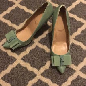 J. Crew Collection heels in Tiffany Blue